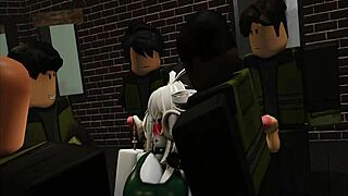 Isn't it wild how this horny big tits babe plays roblox but craves monster cock action?