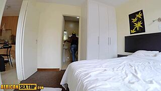 i'm this curvy ebony hotel maid getting pounded hard by a european tourist in our intense interracial domination session