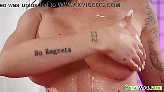 Watch Victor Ray And Danae Mari As Stunning Busty Brunette Prepares Client For Slippery Sex Nuru Massage!