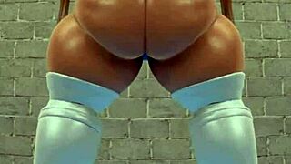 juicy bbw indulges in solo fat farting fetish play