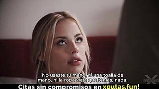 Blonde sucks cock and fucks with creampie in amateur action!