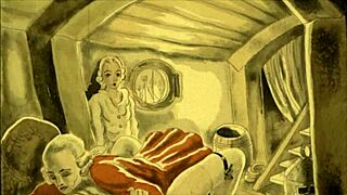 Check out these vintage hairy erotic drawings from the retro era! 😍🖼️