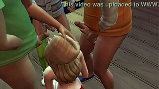 Sims 4 Hot Teen Sucking Cocks At Local Bar.