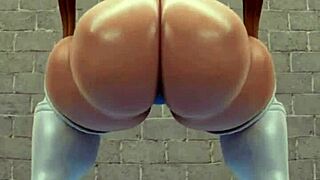 juicy bbw indulges in solo fat farting fetish play