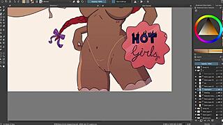 Ebony Big Titties Oiled Up With Dildo Play In Pussy And Ass