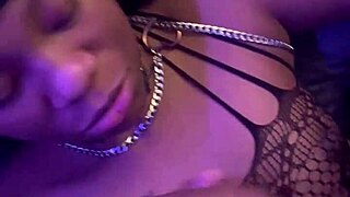 Ebony Beauty Gets Facial from Big Cock Licking and Fucking