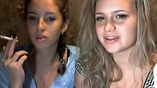 Hey, watch these girls on cam chatting casually! 📹