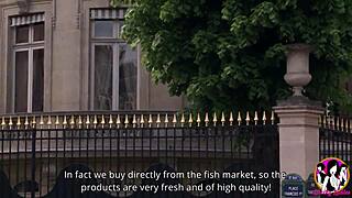 Stunning Alice Axx arrives in Paris with her hairy beaver and big natural tits for intense anal sex