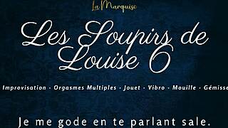 Louise's French solo orgasm sighs in European audio episode 6