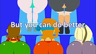 Minus8 workout video extended with big tits cartoon lesbians in leggings action 🔥💪