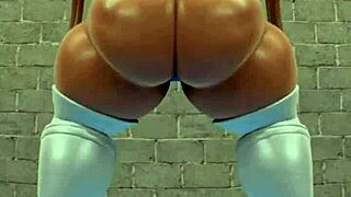 juicy bbw indulges in solo fat farting fetish play