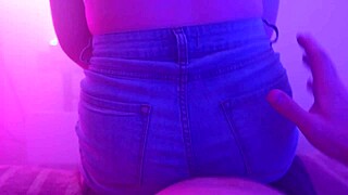 Cheating on my boyfriend with passionate riding while he waits outside