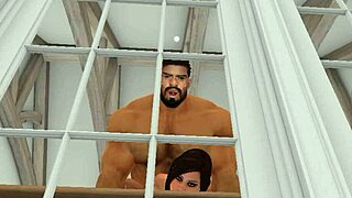 heyward teases neighbor with subtle old workout moves in cuckold vibe