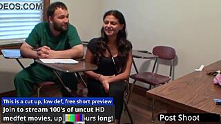 freshman gets mandatory hitachi orgasm from doctor tampa during checkup - yesenia sparkles 😏🔥