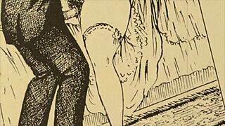 Check out these vintage hairy erotic drawings from the retro era! 😍🖼️