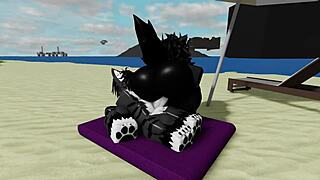 oh god having this intense rough sex at the beach with scp-1471 mal0 in roblox feels so wild