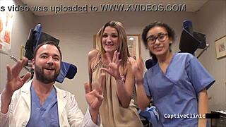 Subtle Hints Of Backstage Stripping And Gaping In Latex Gloves For Blonde Tattooed University Babe Alexandria Riley