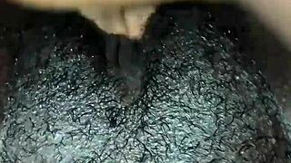 What Happens When a Sexy Black Babe Fingers Her Wet Pussy in Late Night Solo Masturbation Session?