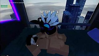 horny roblox boy dives into wild anal action with a busty teen temptress