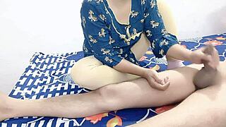 hey desi punjabi girlfriend sucking and fucking with boyfriend while friend records this homemade quickie