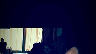 storm shows off her big hairy ass while checking outside curiously