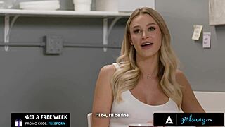 What happens when busty blonde coworkers emma hix and blake blossom share passionate lesbian fingering at the office?