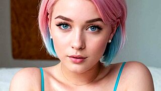 tattooed brunette dominates her redhead friend with strapon fucking and licking in changing room to orgasm