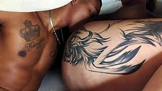 Brazilian hottie gets her ass eaten under the blanket in bedroom