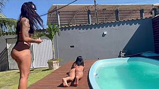 Brazilian friends in sexy tattoo group sex amateur swap