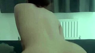 Horny petite amateur slut teases with solo dildo play in wild webcam masturbation session?