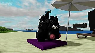 oh god having this intense rough sex at the beach with scp-1471 mal0 in roblox feels so wild