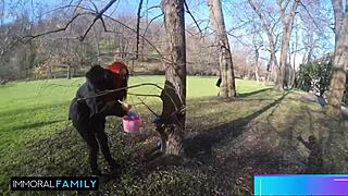 check out mia trejsi in double vaginal easter foursome with hot redhead katy rose 🔥🐰