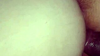 Who knew this chubby milf slut could take monster black cock doggystyle in garage creampie