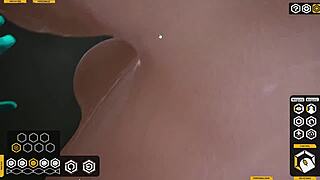 Friend Micaela poses with big features in various positions from a personal viewpoint