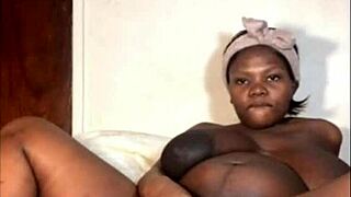 Come suck this pregnant ebony babe's wet pussy and fuck her huge tits hard!