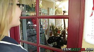 babysitter gets facial from old guy after hardcore blowjob session