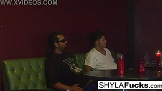 Sexy Shyla Stylez in hot threesome with big tits babe blonde fucking and cumshot 😍 pornstar group action