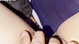 hot indian woman riding tight pussy outdoors quickie