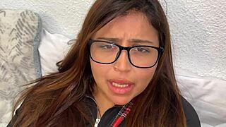 I get off masturbating in this hot joi session with cum covering my big natural tits until I explode