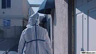 It's hard having sex with masks and gloves during covid-19 😷