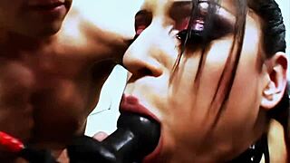 perverted 18+ whore vanessa figueroa in fishnets deepthroats monster cock suggestively