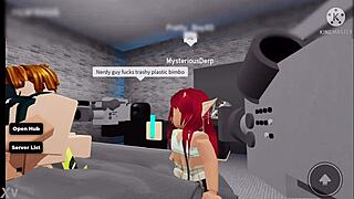 Roblox nerd guy fucks trashy plastic bimbo
