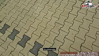 Chubby German woman with natural tits and brown hair on POV date