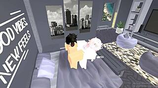 Average Roblox condo experience features tits and ass in wild sex
