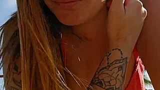 I'm Recording Video On The Beach And Teasing All The Guys Around