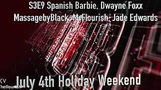 Preview of cap s3 e9 where spanish barbie dives into a hardcore threesome with big black cocks.