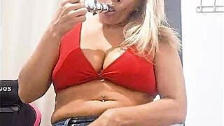 Blonde Milf Blowjob In Hotel Interracial Encounter