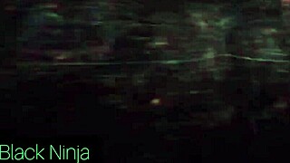 Why does this horny black ninja crave massaging his massive cock until explosion?