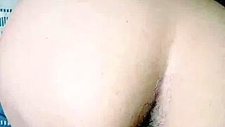 petite latina amateur gets creampie in doggystyle bent over homemade action