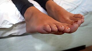 Giggles' Sexy Feet Turn Sandy and Ticklish at Beach in Barefoot Behind-the-Scenes Action